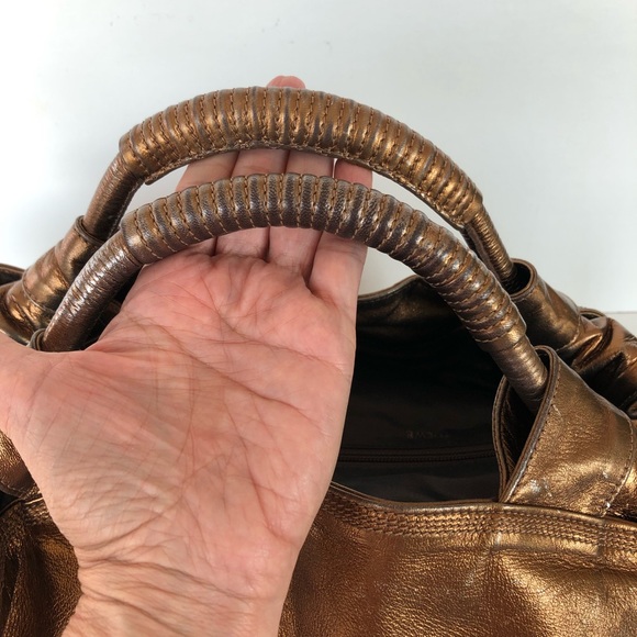 LOEWE Metallic Bronze Soft Leather Hobo Tote - Picture 9 of 14